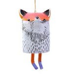 cloches décoratives animaux ours renard hibou motifs poils plumes artisanal extérieur