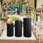 supports présentation desserts tissu couleurs modernes mariage fêtes uni minimalistes