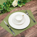 serviettes table vert clair texture bambou moderne respectueux environnement 45x30cm