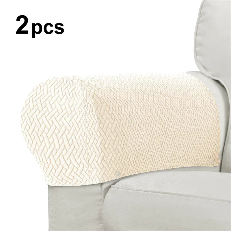 protège accoudoirs canapé gris marron beige bleu marine tissu jacquard moderne pièces