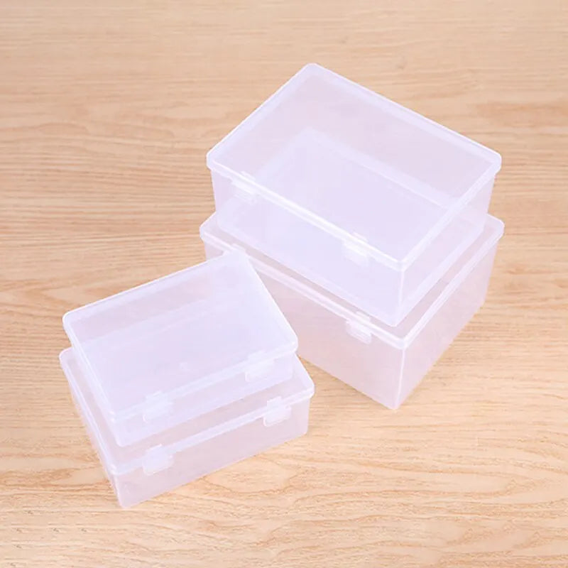 boîtes rangement transparentes modernes réutilisables poignées plastique respectueux environnement