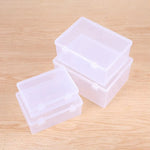 boîtes rangement transparentes modernes réutilisables poignées plastique respectueux environnement