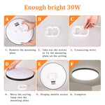 Lampe radar 20w 30w blanc moderne facile interrupteur tactile led étanche ip65