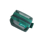 sac main vert maille moderne fermeture eclaire rangement chargeur cable boite données