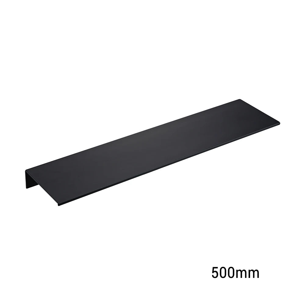 étagère murale aluminium blanc noir moderne minimaliste vis bouchons protection 30cm 40cm 50cm