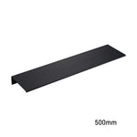 étagère murale aluminium blanc noir moderne minimaliste vis bouchons protection 30cm 40cm 50cm