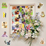 stickers humoristiques memes internet multicolores adhésifs feuillets variés personnages expressions faciales