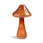 vase champignon moderne rayures verticales couleur bleu rouge transparent maison