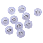 boutons modernes violet géométriques semi transparents 18mm 22mm 25mm 30mm