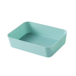 organisateur rangement moderne vert blanc orange plat lisse durable respectueux environnement minimaliste multifonctionnel