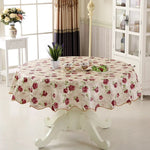 nappe fleurie imperméable thème nouvel an classique rose or vintage table manger polyester coton