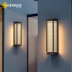 appliques murales led noir contemporaines ip65 extérieures acier inoxydable résistantes hydrofuge