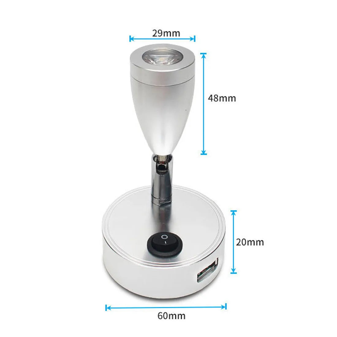 lampe table led port usb moderne adhésif 3000k 4000k 6000k chambre cuisine salon
