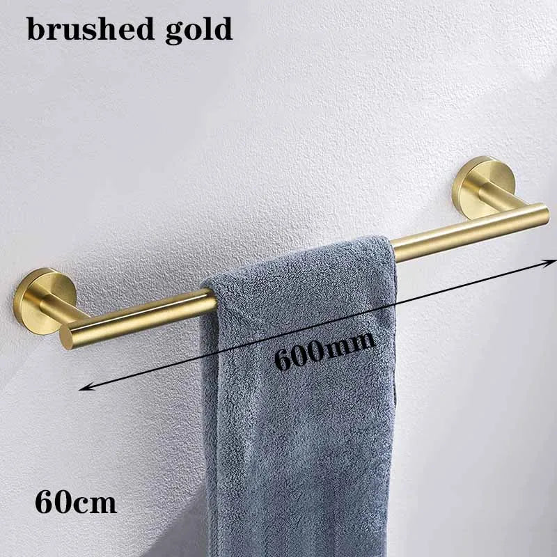 porte serviettes bain mural acier inoxydable noir mat moderne salle bain