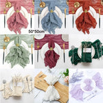serviette table moderne rouge vert olive bleu marine rose blanc léger ondulée décoration mariage