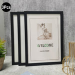 cadre photo bois rectangulaire contemporain mur table motifs floraux abstraits