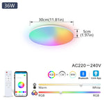 lampe moderne blanc smart app contrôle éclairage quotidien facile télécommande incluse flux lumineux élevé