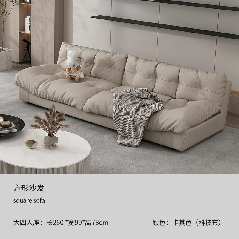 canapé blanc simili cuir moderne coussins 180 240 300 cm