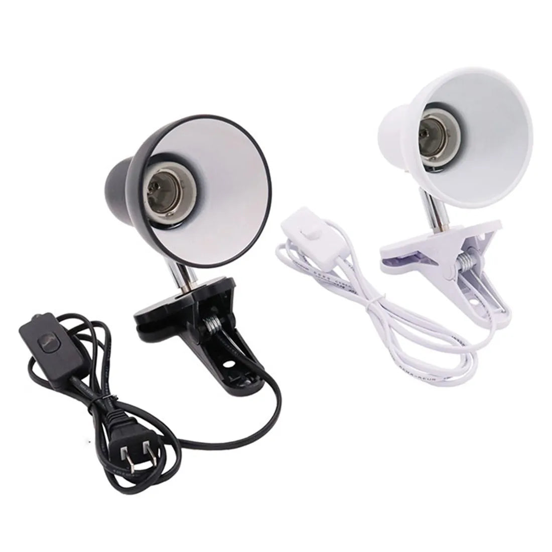 lampe table moderne pinces led rechargeable câble 150cm interrupteur blanc opacité rond conique