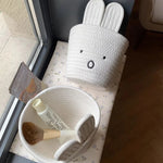 panier tressé mignon miffy blanc rangement cosmétiques dessin animé japonais