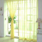 rideaux tissu plissé vertical modernes couleurs vives translucides fenêtre decoration maison
