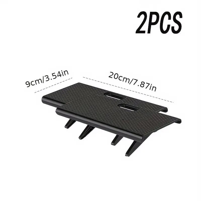 support tablette moderne fibre carbone noir réglable clips magnétiques table ordinateur