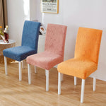 housse chaise rose bleu orange fleurs souriant moderne elasthanne polyester