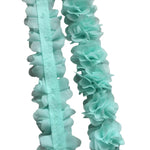 tissu dentelle fleurs ruban décor festif opac opaque organza écolo soluble gros
