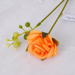 Bouquet fleurs artificielles roses blanches rouges violettes orange classique decoration table mariage événement