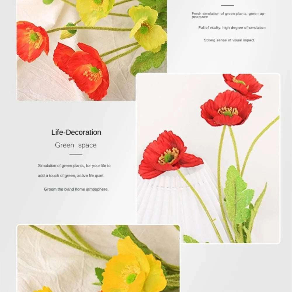 bouquet artificiel fleurs modernes rouge blanc bleu jaune vert feuilles vertes mariage anniversaire décoration