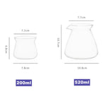 ensemble verres transparents moderne 520ml 275ml plateau bois sucre cubes
