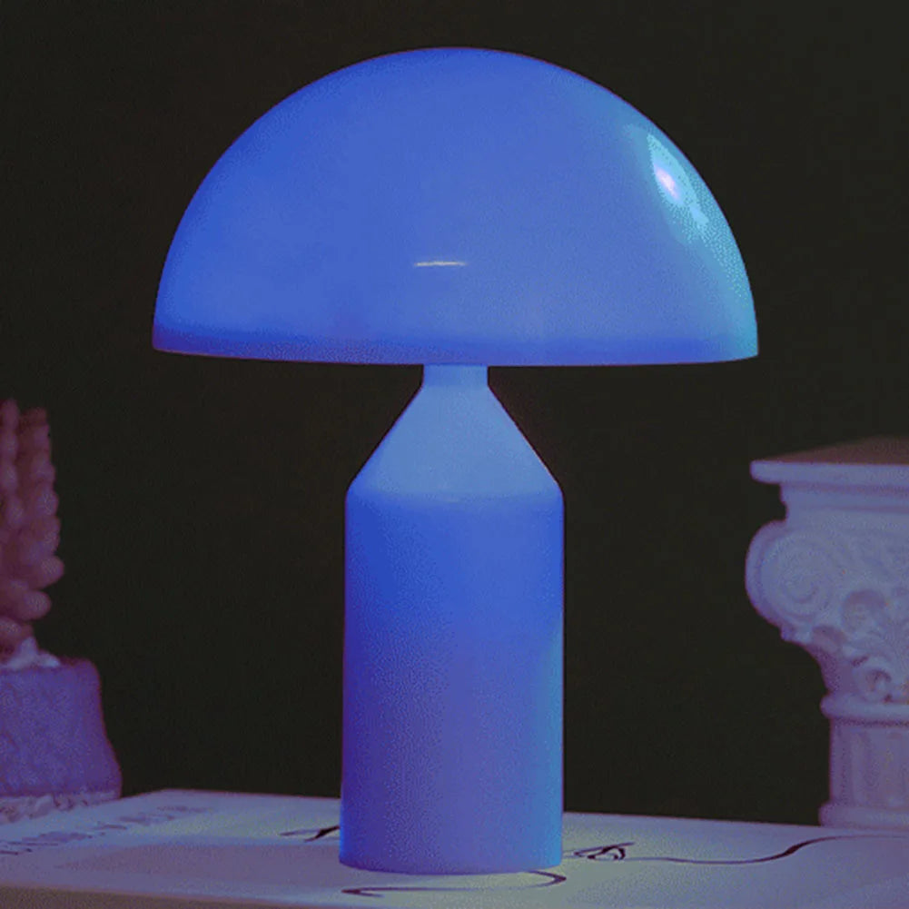 lampe poser moderne minimaliste blanc atmosphère réglable batterie aa décoration chambre veilleuse plastique