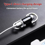 lampe poche rechargeable 800 lumens keychain noir anneaux porte clés modes contrôle moderne compact