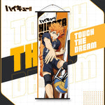 affiche bannière anime tobio kageyama orange noir illustration volley ballSuspense, demandé impose contraintes strictes