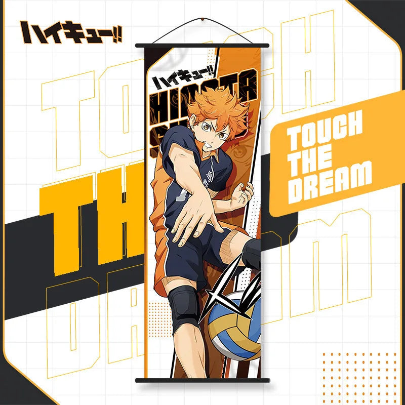affiche bannière anime tobio kageyama orange noir illustration volley ballSuspense, demandé impose contraintes strictes