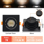 Spot LED blanc moderne 10W 14W 17W 20W 24W 6W câble adaptateur