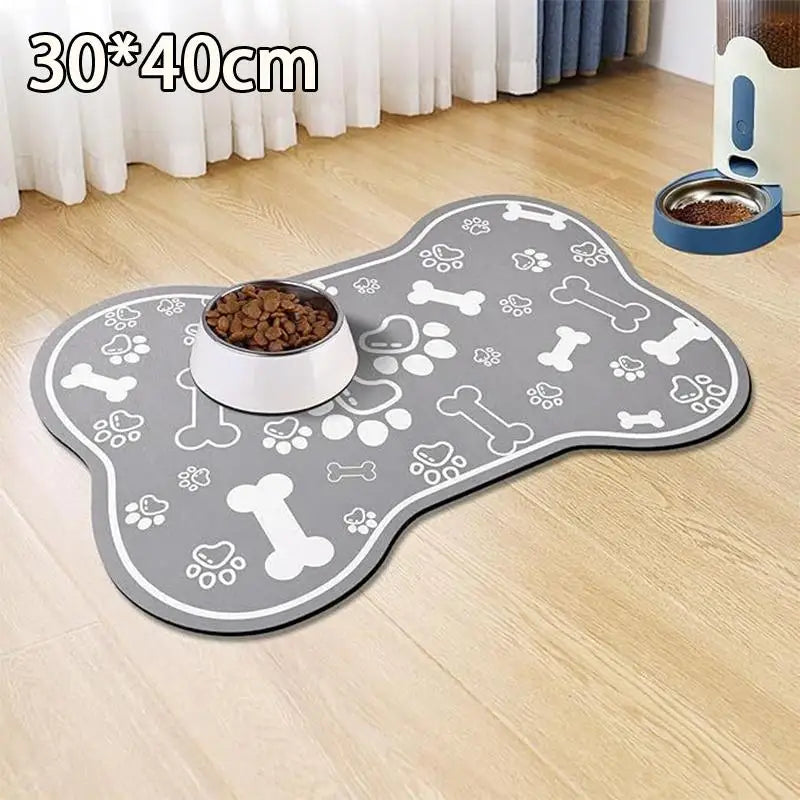 tapis animal motif os blanc texture douce moderne gris clair gris foncé absorbant rapide