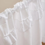 rideau blanc ruché opacité classique tringle 100x45 145x45 145x60 230x45 cuisine farmhouse