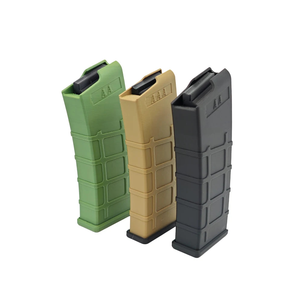 chargeur d'arme feu moderne robuste noir marron vert rainures opaques
