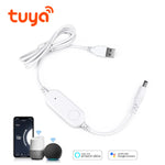 contrôleur led prise usb bluetooth wifi blanc moderne adhésif tactile câble intelligent réglable alexa