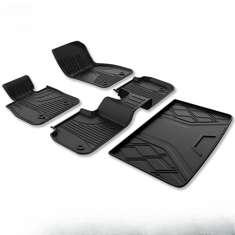 tapis sol voiture noir rayures horizontales surface rugueuse moderne résistant occlusions caoutchouc fibre synthétique