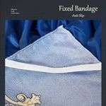 Vue rapprochée du tissu polyester du couvre-lit bleu royal