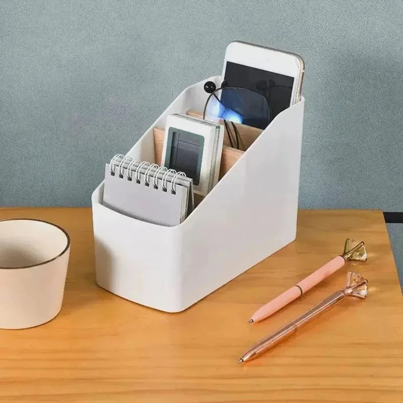 organisateur compartiments rangement moderne noir blanc minimaliste télécommandes smartphonesstylos lunettes