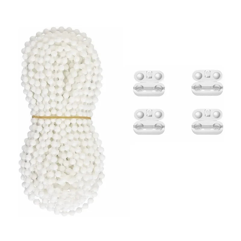 chaîne blanc modernes clips fixation 10m 5m opaques rideau polonais accessoires