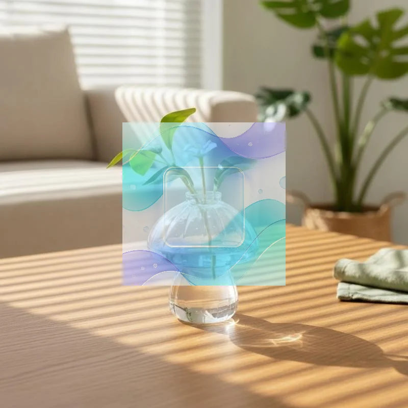 vase transparent champignon moderne intérieur petite plante décoration chambre étudiant hydroponie