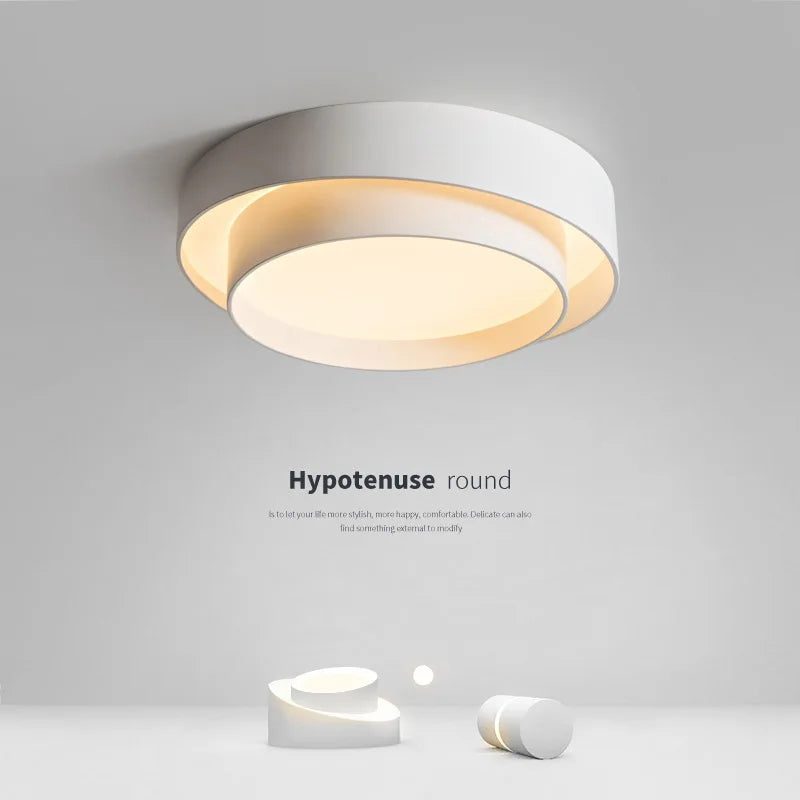 lampe moderne minimaliste blanc noir diamètre 40 50 60 cm