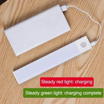 lampe nuit détecteur mouvement blanc rectangle moderne minimaliste rechargeable couleurs clips indicator