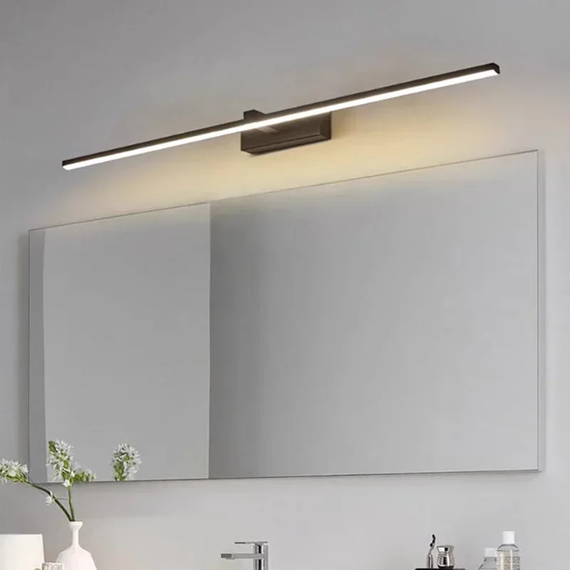 lampe murale moderne miroir intégré éclairage cuisine salle bain led 40 60 80 100cm