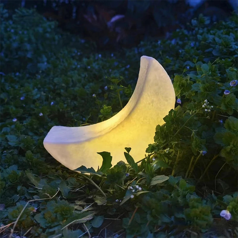 veilleuse led animal compagnie lune étoile décoration chambre blanc jaune moderne minimaliste