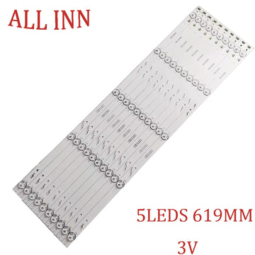 bande led blanc moderne 619mm leds connecteurs électriques tension 3v